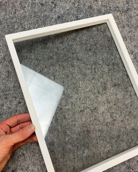 White Glass Picture Frame, 12x15"