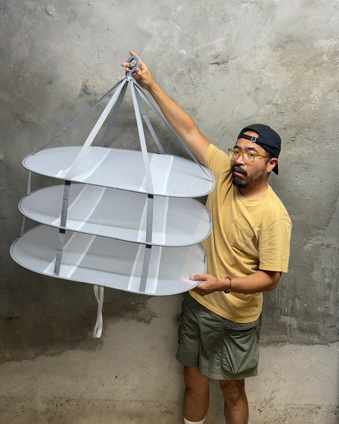 3-Tier Collapsible Mesh Drying Rack, 32x18"