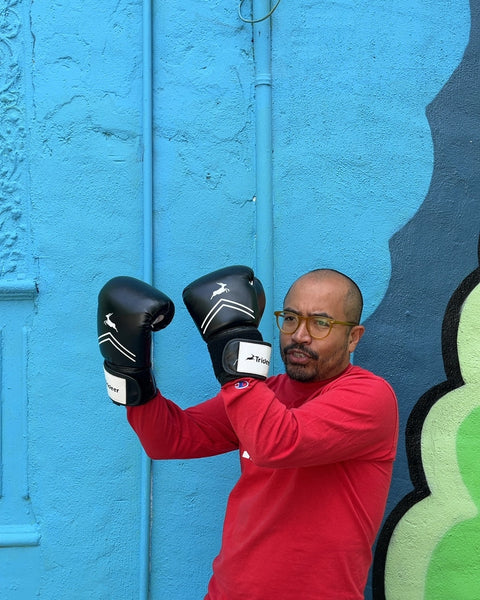 Trideer Black Boxing Gloves, 12 oz