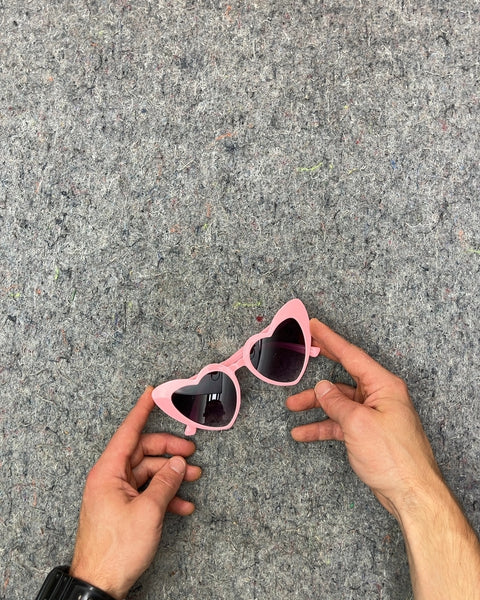 Pink Heart Shaped Sunglasses
