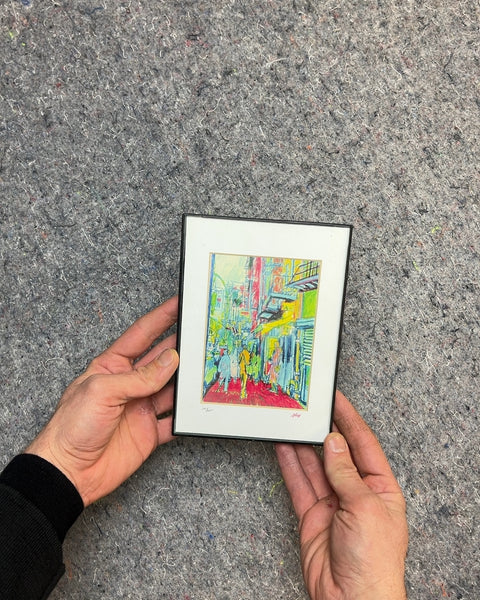 Framed Street Scene Print, 5x7"