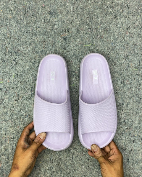 Purple Slide Sandals, Size L