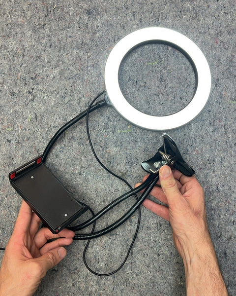 Ring Light with Phone Holder and Clamp