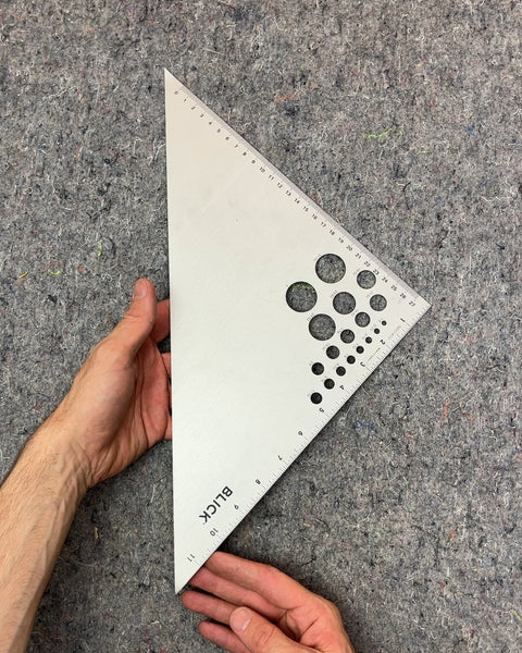 Blick Triangle Ruler with Circle Templates