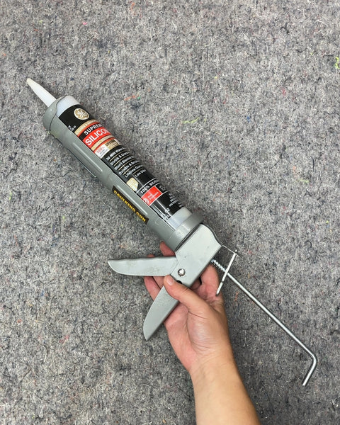 GE Supreme Silicone Caulk Gun with Clear Caulk