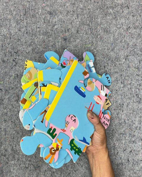Kids World Map Floor Puzzle