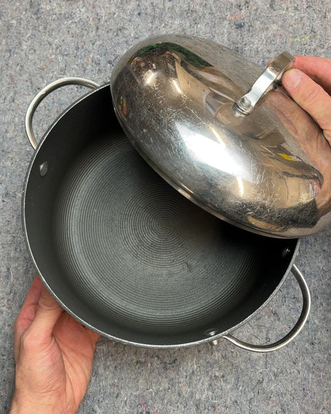 Circulon Hard-Anodized Nonstick Pot with Lid, 5.5 Qt