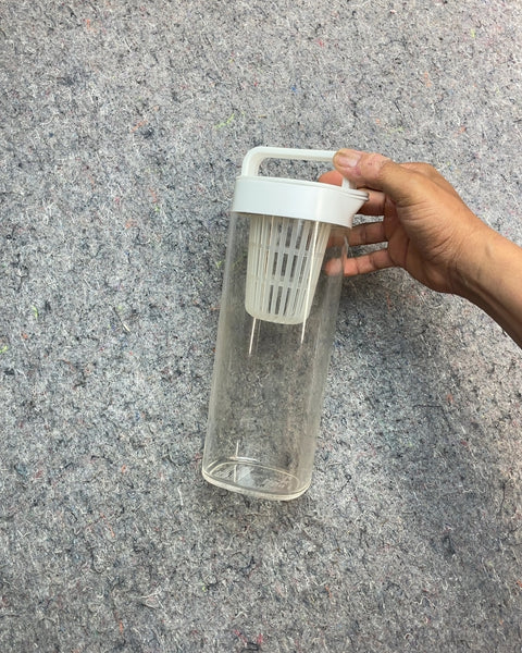 MUJI Acrylic Cold Water Bottle With Strainer