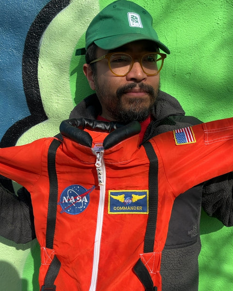 Orange NASA Commander Costume, Size 18M