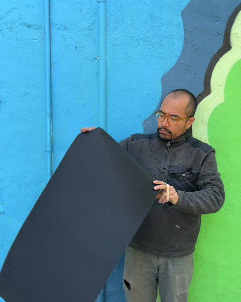 Dark Gray Felt Mat For Your Desk, 17x35"