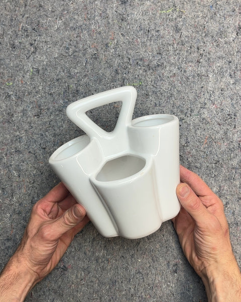 White Ceramic Utensil Caddy