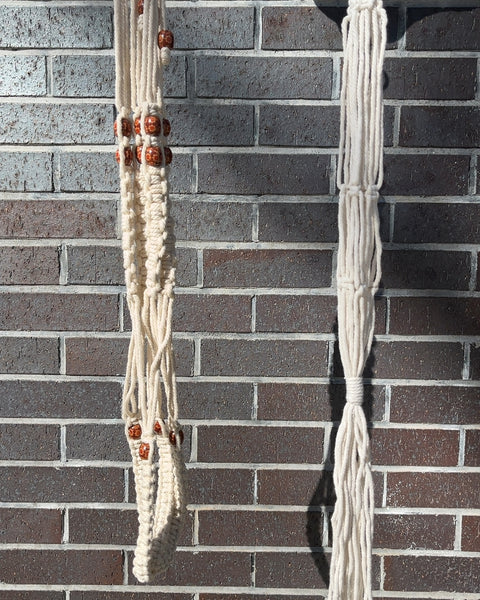 Macrame Plant Hangers, Set of 2