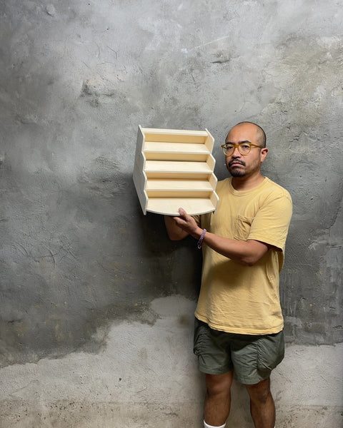 Wooden Tiered Display Shelf