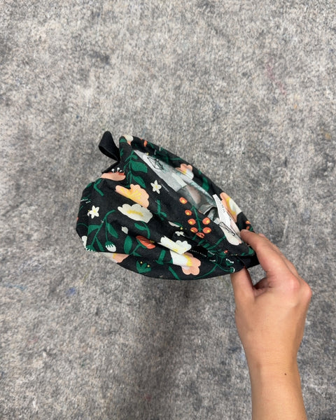 Floral Fabric Storage Basket, 7 x 7 in