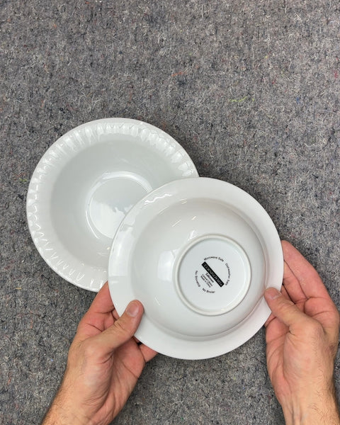Two CorningWare Stoneware Soup Bowls