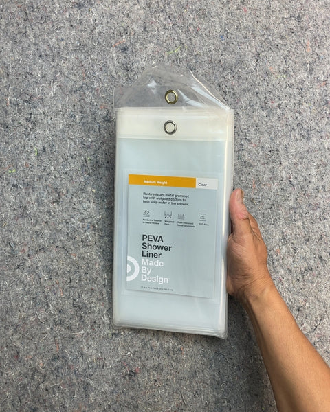 Made By Design PEVA Clear Shower Liner, 71x71"