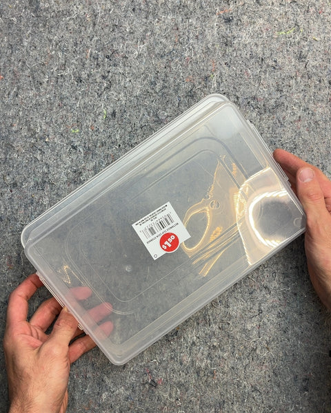Clear Plastic Storage Container with Lid, 8x11"