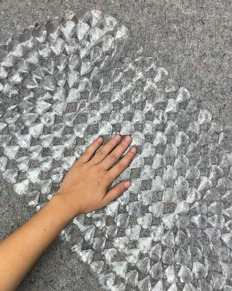 Clear Plastic Shower Mat, 26 x 14 in
