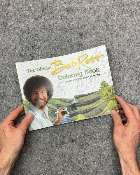 The Official Bob Ross Coloring Book The Colors of the Four Seasons, Just A Couple Pages Used