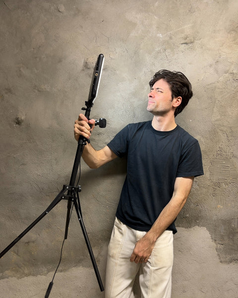 LED Video Light Panel with Tripod Stand and Phone Mount