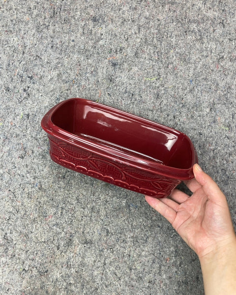 Red Ceramic Loaf Pan