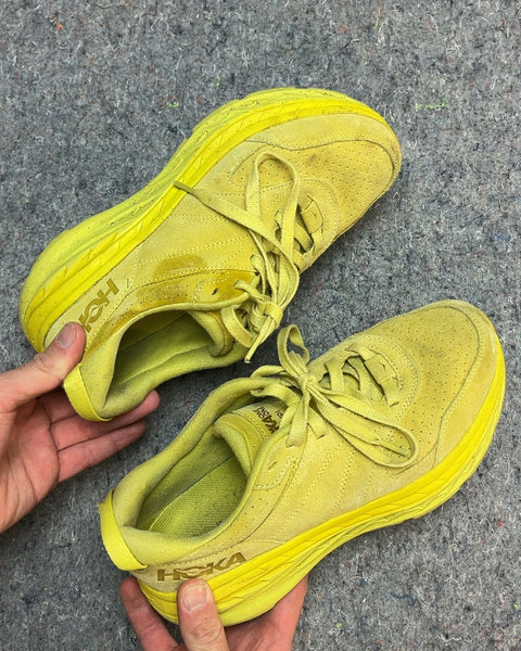 Very Yellow Hoka Sneakers, Size US 10.5W or 9.5M or EU 43.3