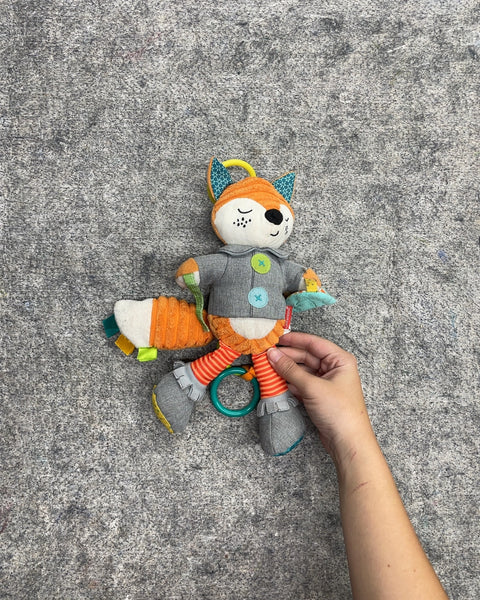 Infantino Hug & Tug Fox Activity Plush Toy