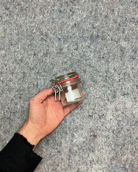 Small Glass Jar with Clasp Lid For Your Homemade Pork Rillette