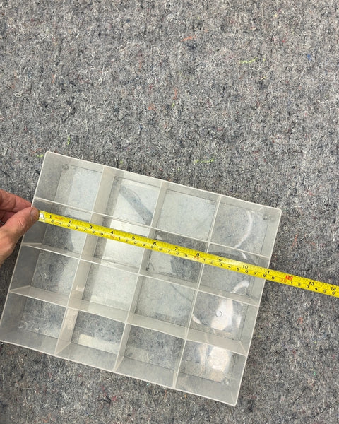 Clear Plastic Storage Organizer, 9x11"