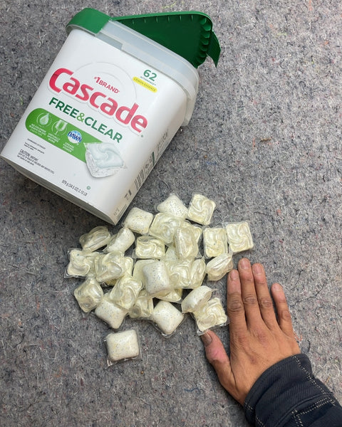 Cascade Free & Clear Dishwasher Pods, 62 Count