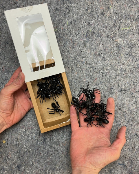 Bunch Of Plastic Spider Decorations