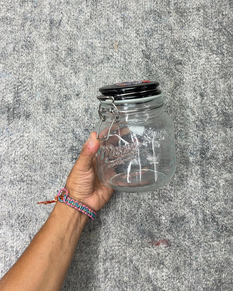 Mason Jar with Skull Lid, 800 ML
