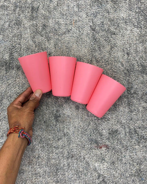 Pink Plastic Drinking Cups