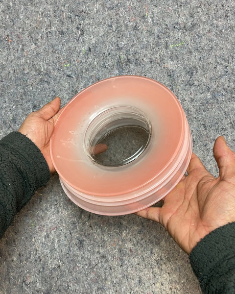 Pink Glass Plate Set