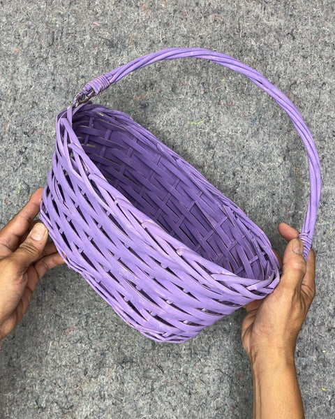 Purple Woven Basket