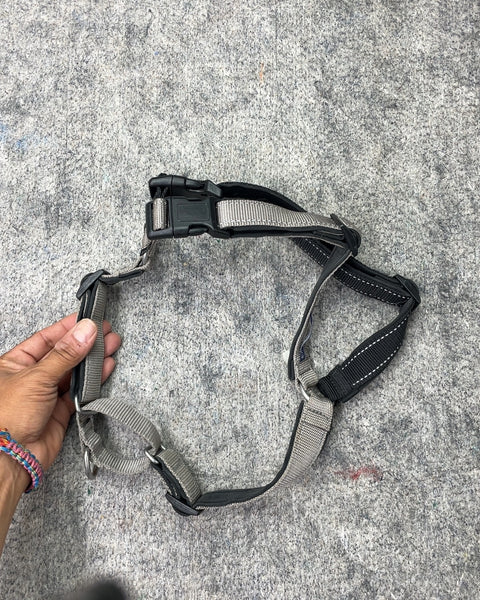 Easy Walk Gray and Black Pet Harness