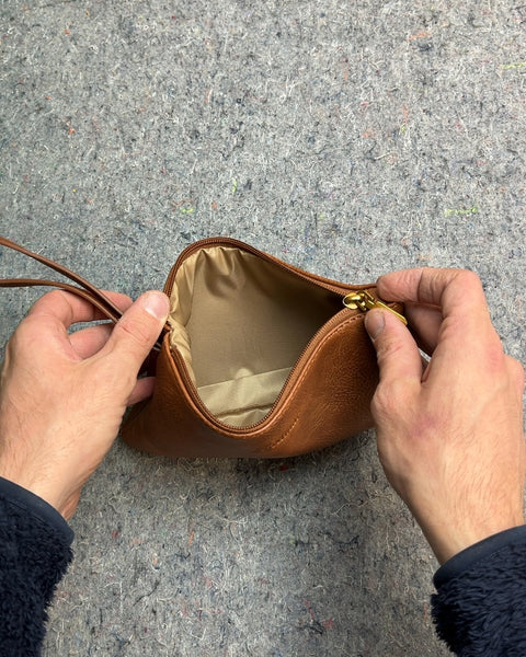 Lifeamar Brown Wristlet Pouch