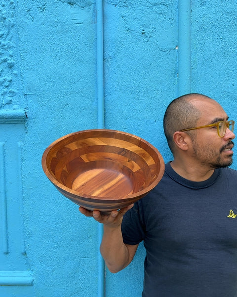Wood Salad Bowl, W12"