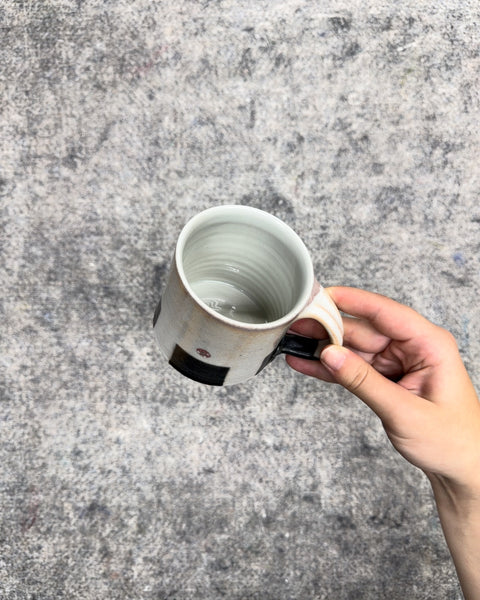 Ceramic Onigiri Pattern Coffee Mug