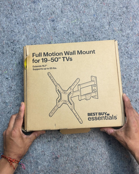 Best Buy Essentials Full Motion Wall Mount for 19-50" TVs