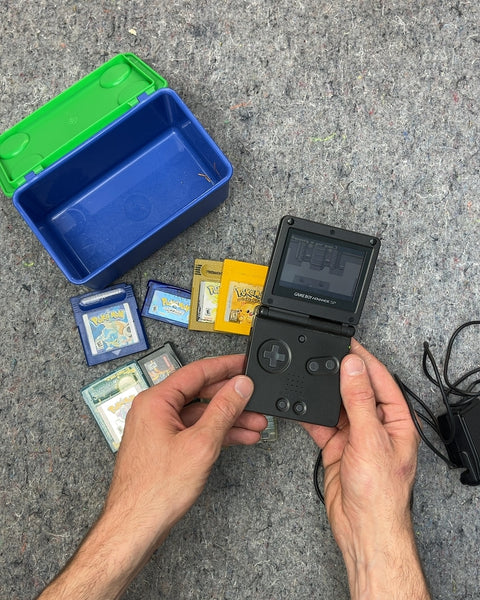 Nintendo Game Boy Advance SP with 7 Pokemon Games