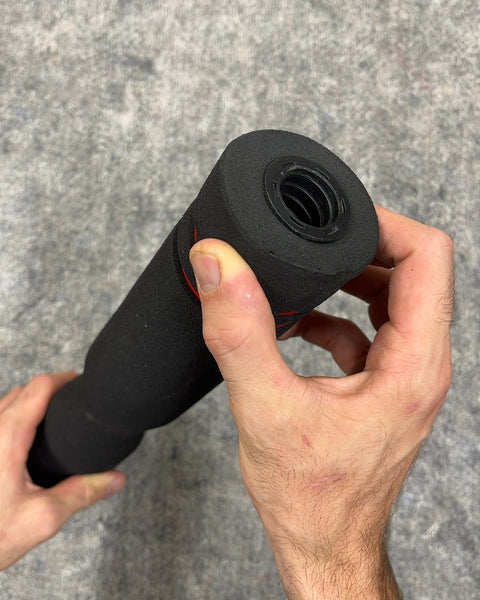 Threaded Dumbbell Connecting Rod Barbell Converter for Home Gym, 17"