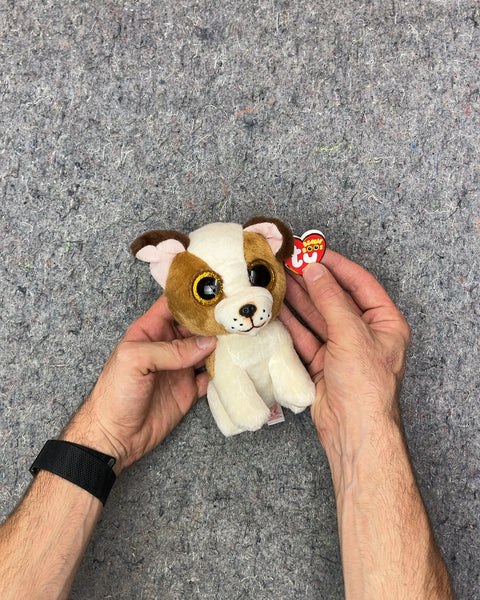 Ty Beanie Boos Brown and White Dog For When They Ask For A Dog But You Can't Have A Dog Right Now