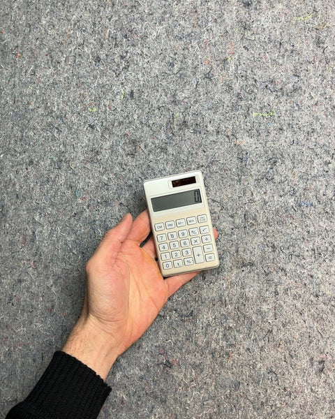 White Pocket Calculator