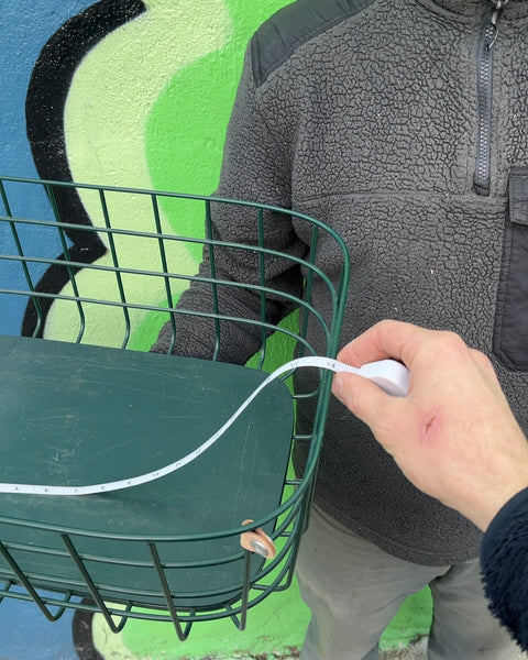 Open Spaces Green Metal Wire Basket