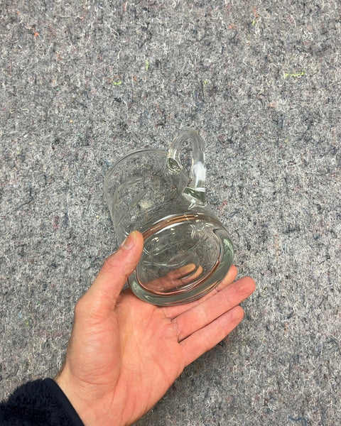 Etched Cocktail Mixing Glass with Handle