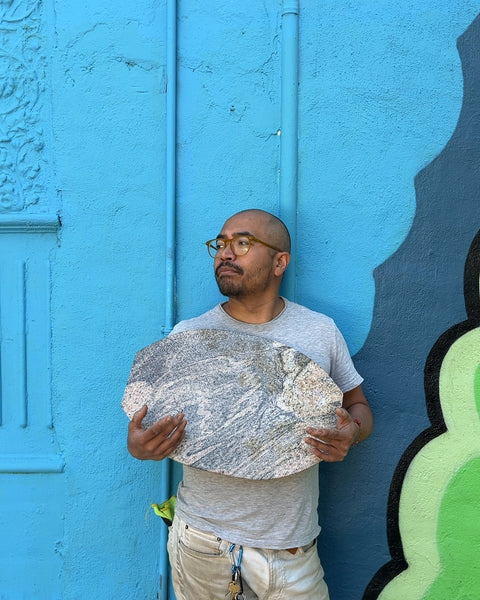 Juparana Colombo Granite Slab (Heavy!), W19"