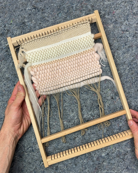 Wooden Weaving Loom with Yarn