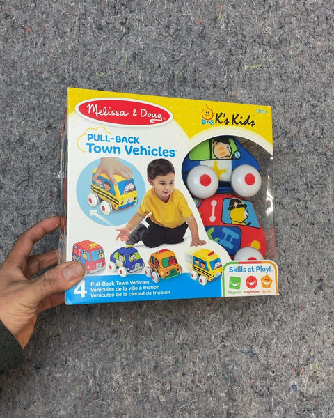 Melissa & Doug Pull-Back Town Vehicles