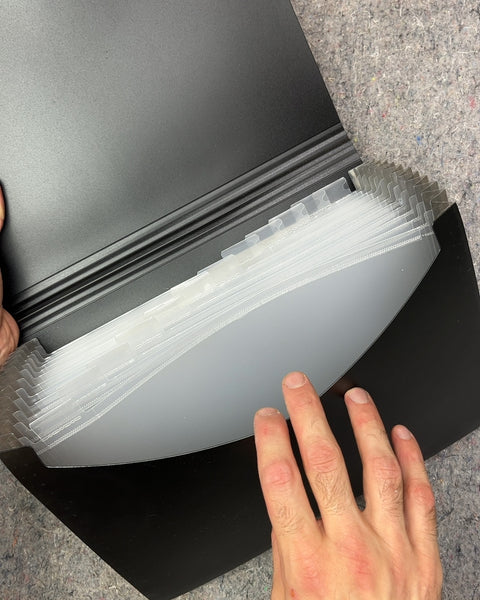 Amazon Basics Black Expanding File Folder